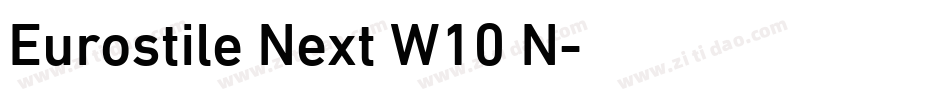 Eurostile Next W10 N字体转换